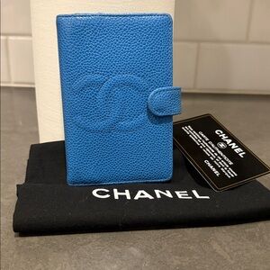 Chanel Caviar CC Cocomark Agenda Planner in rare Blue